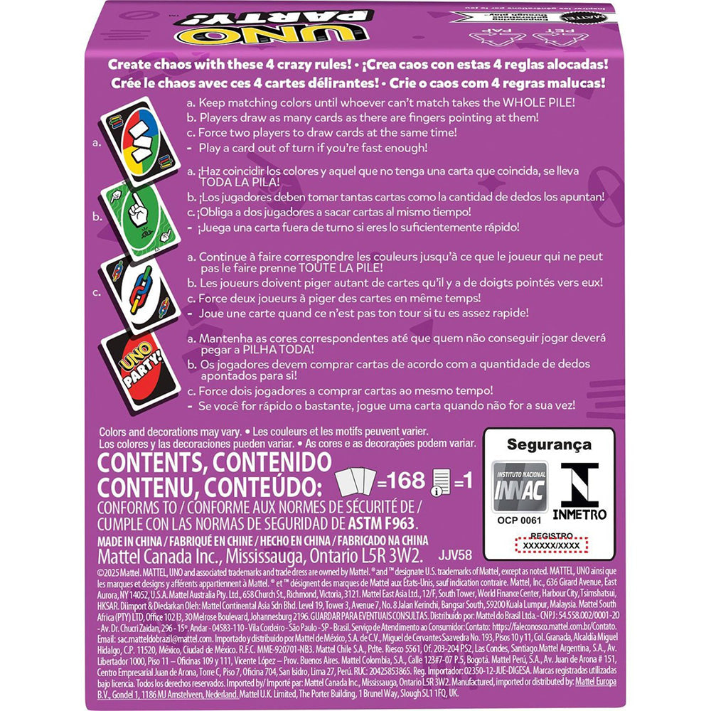 Επιτραπέζιο Παιχνίδι Uno Party 