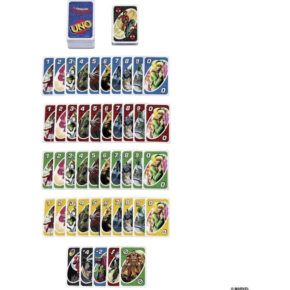 Uno The Amazing Spiderman Card Game