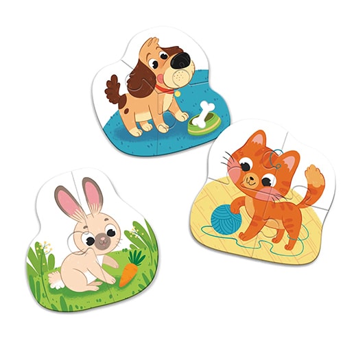 DODOPuzzle 3 In 1 Pets – Κατοικιδιαpapell.gr