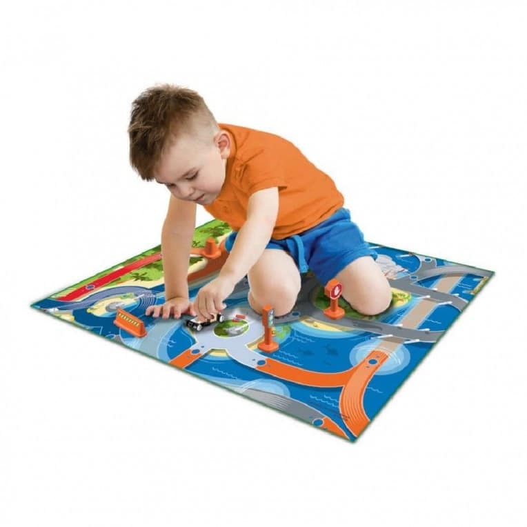 Megamat Deluxe Αφρωδες Χαλακι 78Χ36 Εκ Με Αυτοκινητακι Hot Wheels