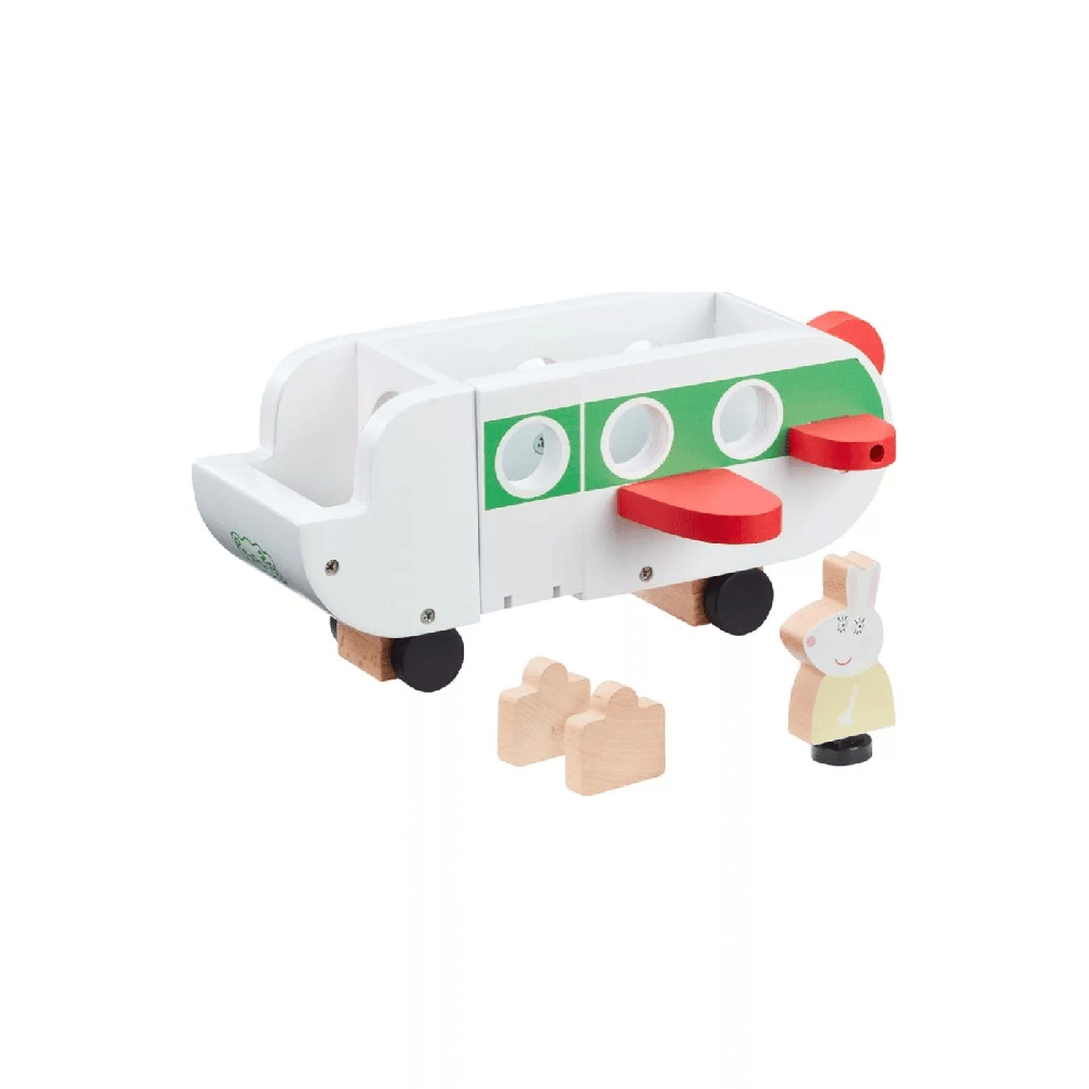 Peppa Pig Ξυλινο Αεροπλανο Με Φιγουρα