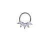 Σκουλαρικι Septum Clicker With Zircon 1.2X8Mm Surgical Steel 316L