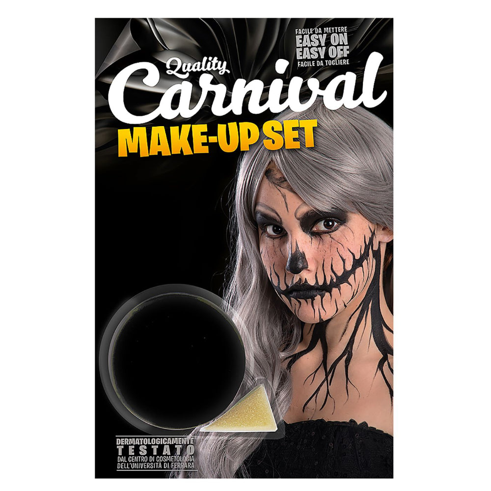 Carnival ToysCarnival Toys Παλέτα Μαύρο Χρώμα Με Σφουγγαράκι Για Μακιγιάζ 10 grpapell.gr