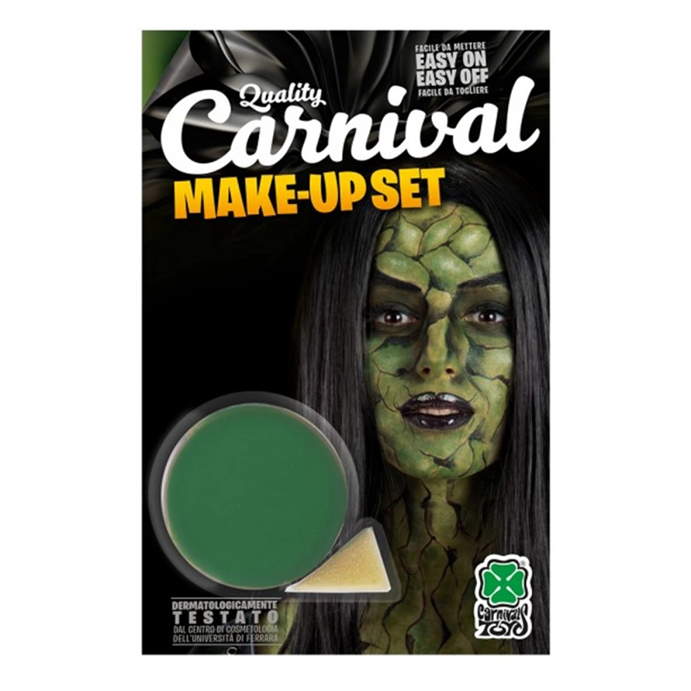 Carnival ToysCarnival Toys Παλέτα Πράσινο Χρώμα Με Σφουγγαράκι Για Μακιγιάζ 10 grpapell.gr