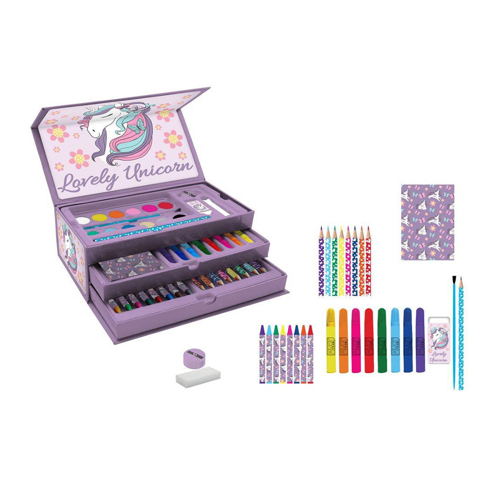 Must Team Βαλιτσάκι Ζωγραφικής Lovely Unicorn 27,7Χ14Χ12,7 Εκ