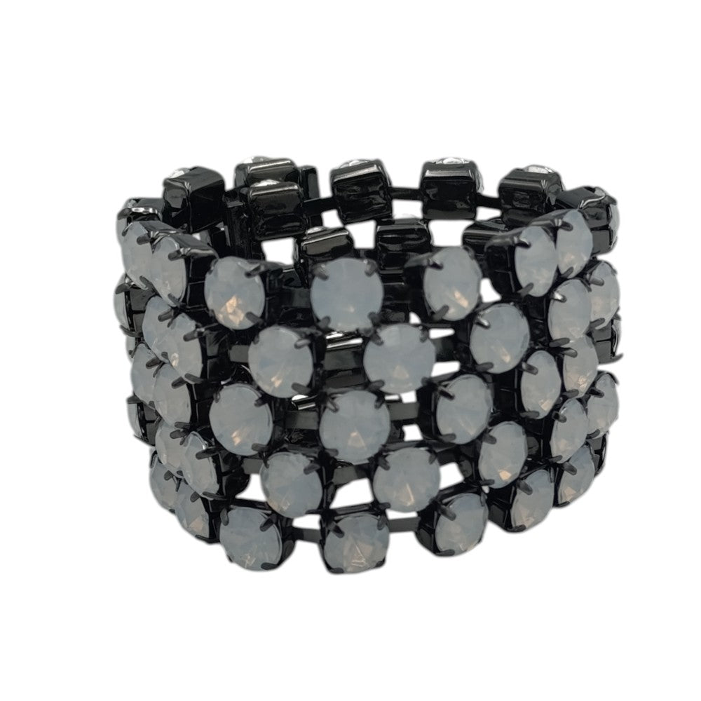 Βραχιόλι "Crystal Glow" Πέντε Σειρές Στρας Για Εντυπωσιακή Λάμψη