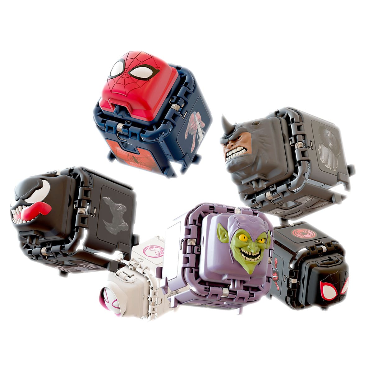 Marvel Spiderman Battle Cubes - Miles Morales/Rhino