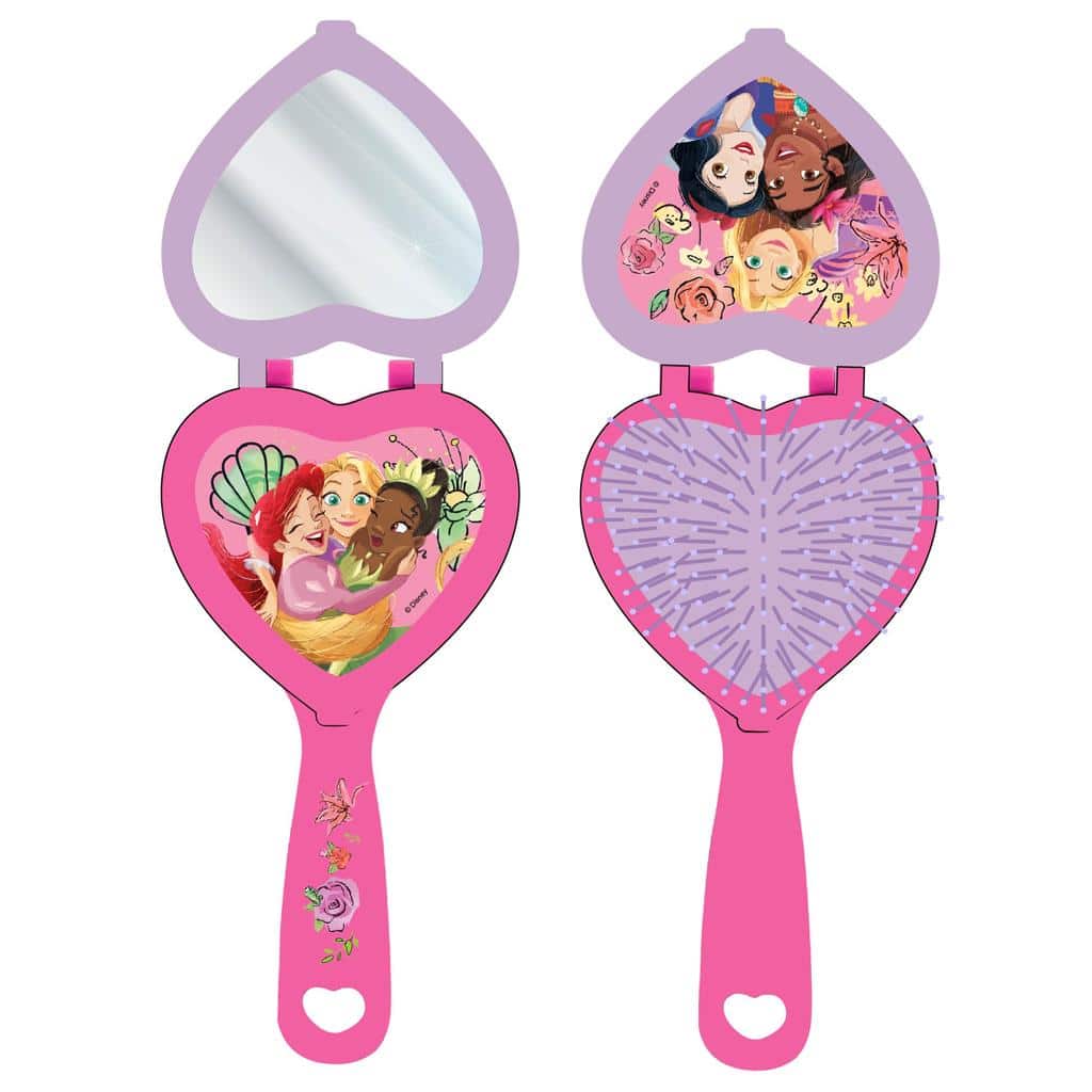 Βουρτσα Με Καθρεφτη Και Αξεσουαρ Μαλλιων Σετ Princess