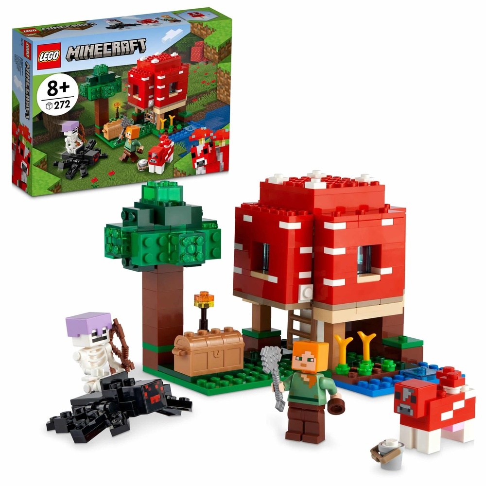 21179 Lego Minecraft Mushroom 2022 V29 Το Σπιτι Των Μανιταριων