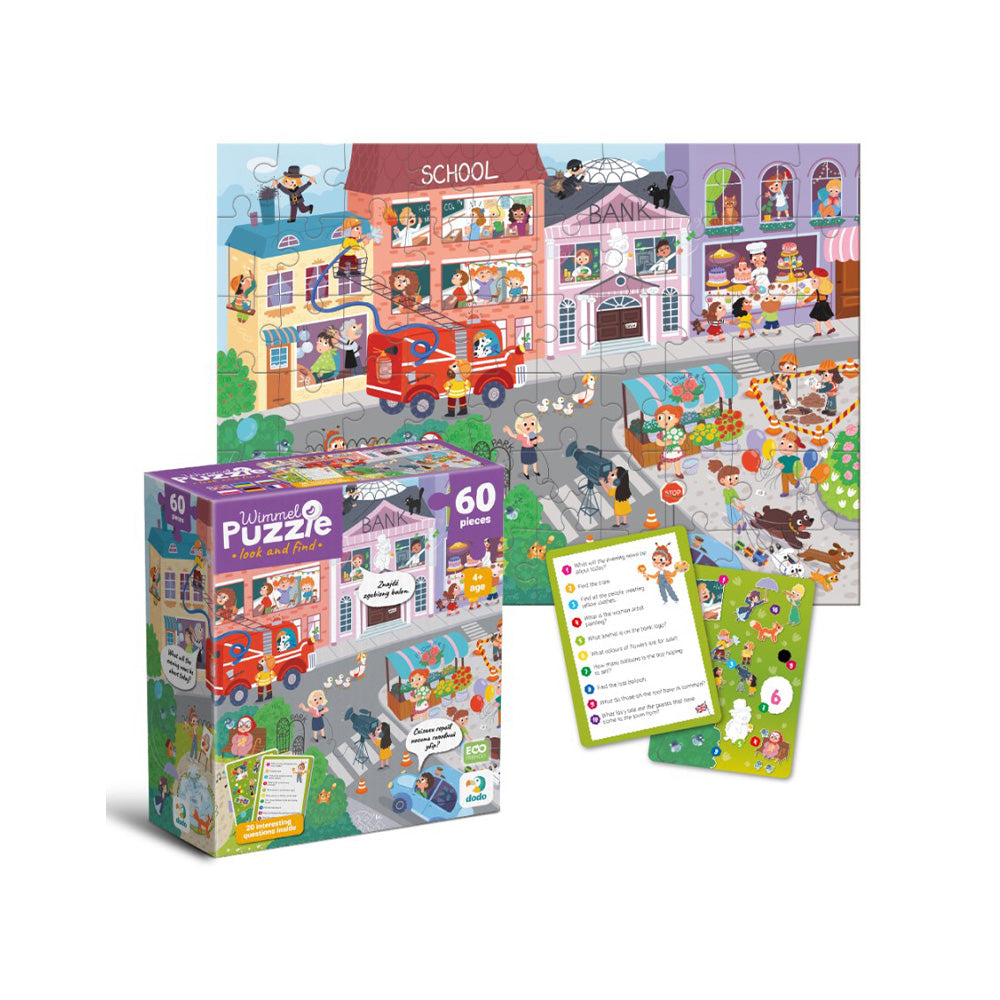 Dodo Puzzles Wimmel The Town of Professions – Η Πόλη με τα Επαγγέλματα 60 Τμχ