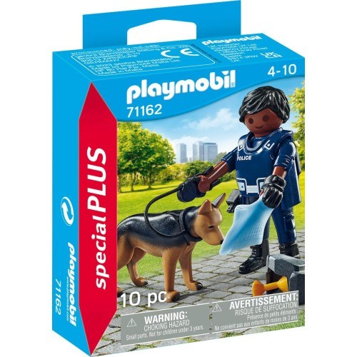 71162 Playmobil Special Plus Αστυνομικος Με Σκυλο-Ανιχνευτη