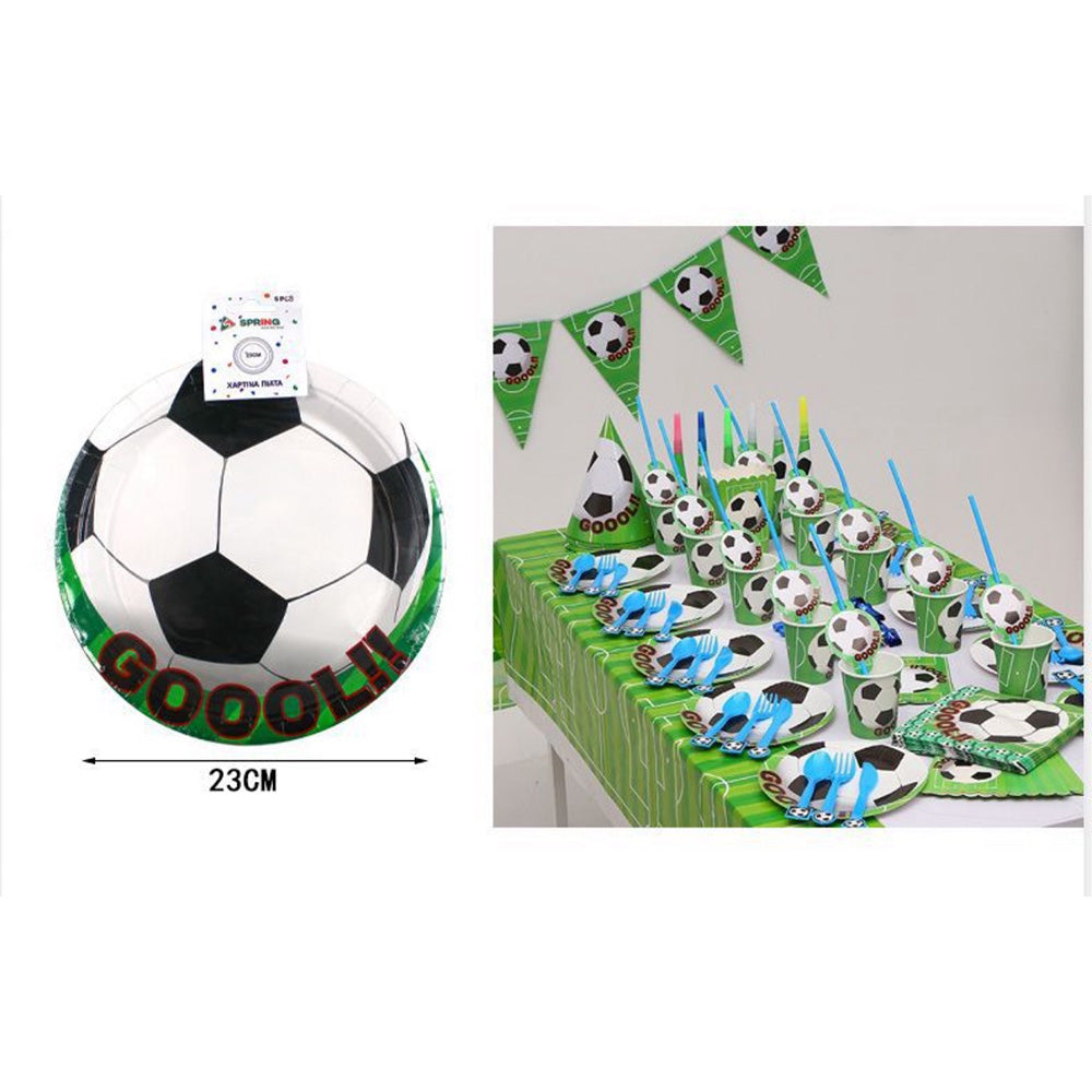 Χάρτινα Πιατάκια Party Goal 23 Εκ - 6 Τμχ