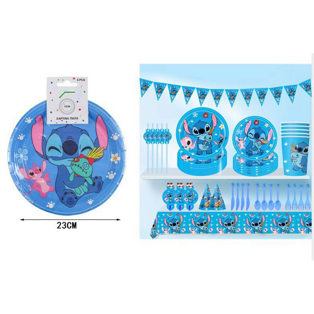 Χάρτινα Πιατάκια Party Stitch – Σετ 6 Τεμαχίων 23 εκ.