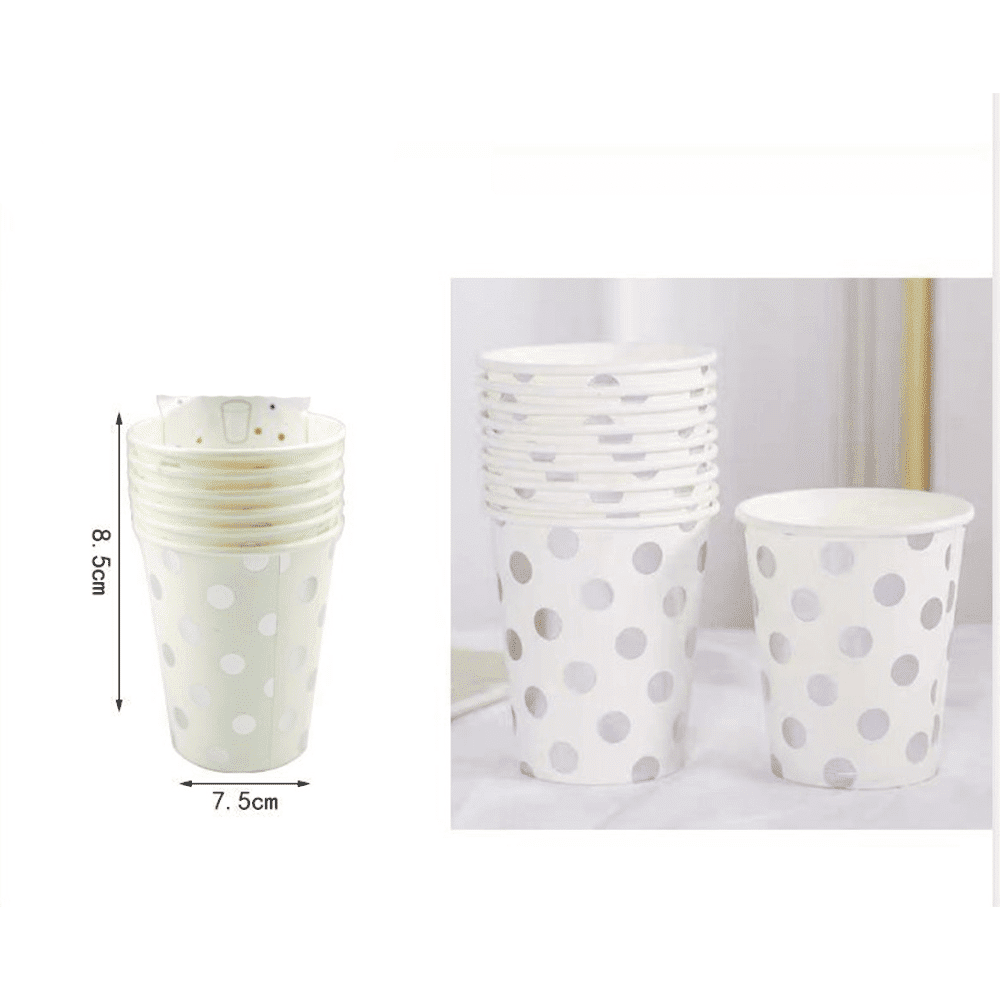 Ποτηρακια Party Ασημι Βουλες 6Pcs 9Cm