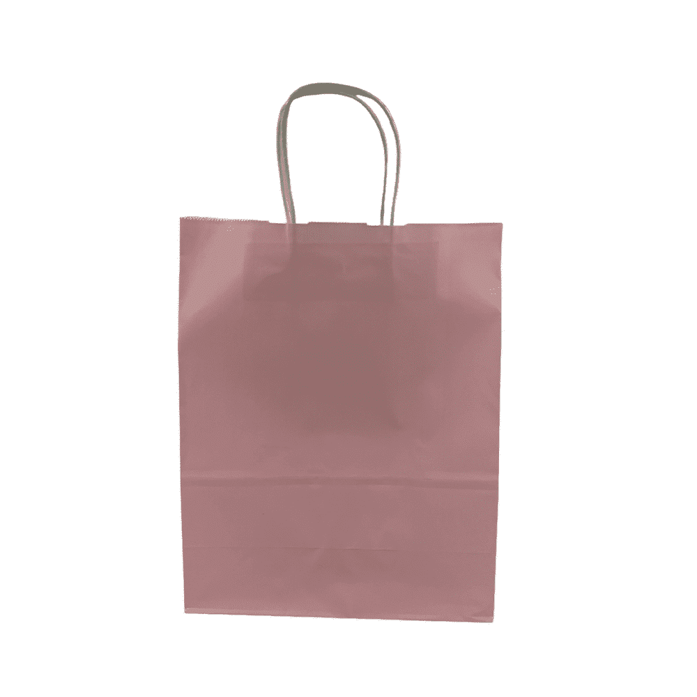 Χαρτινη Σακουλα Ροζ 33Χ26Χ12 Εκ