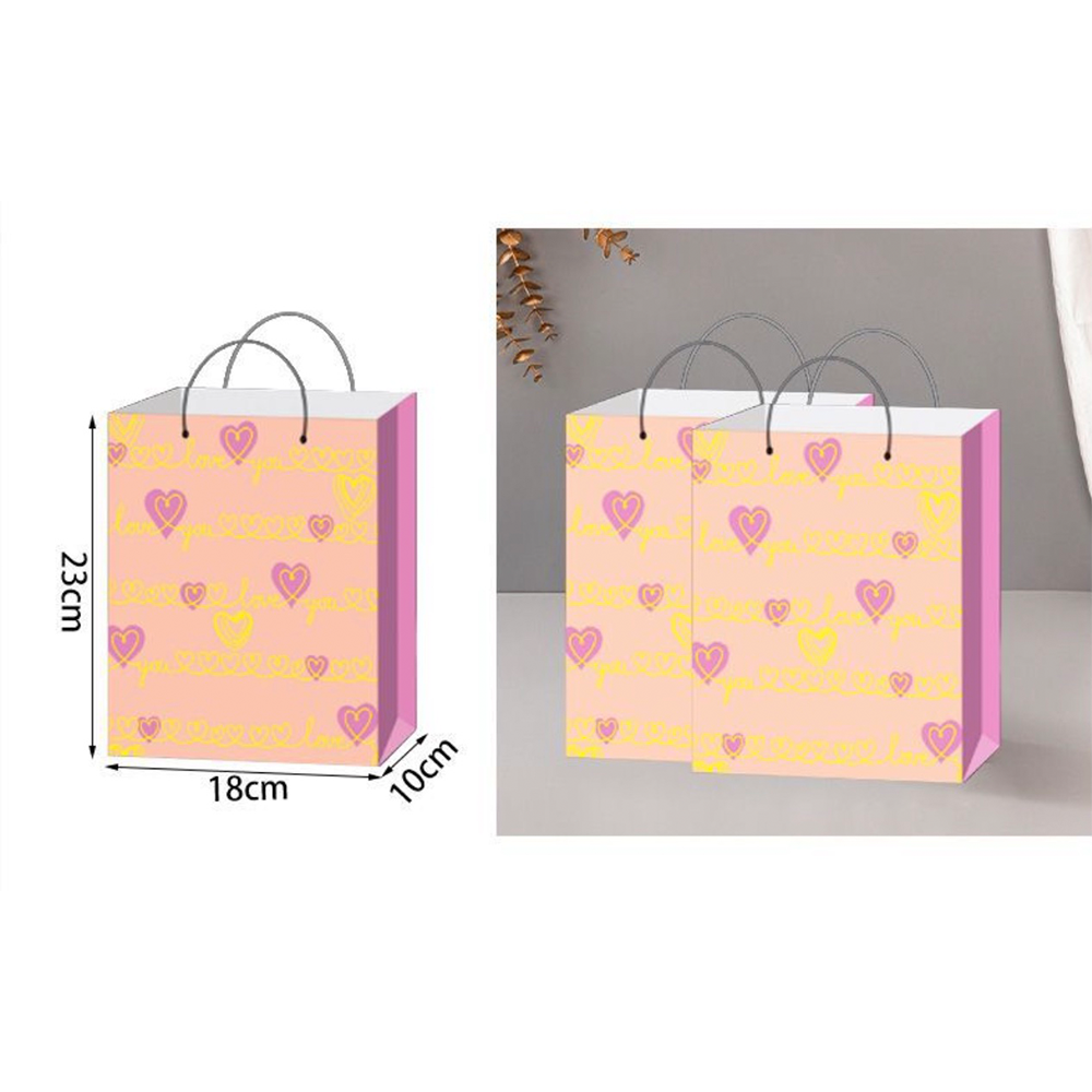 Χάρτινη Σακούλα Δώρου Love Hearts 23 x 18 x 10 εκ. – 1 Τμχ