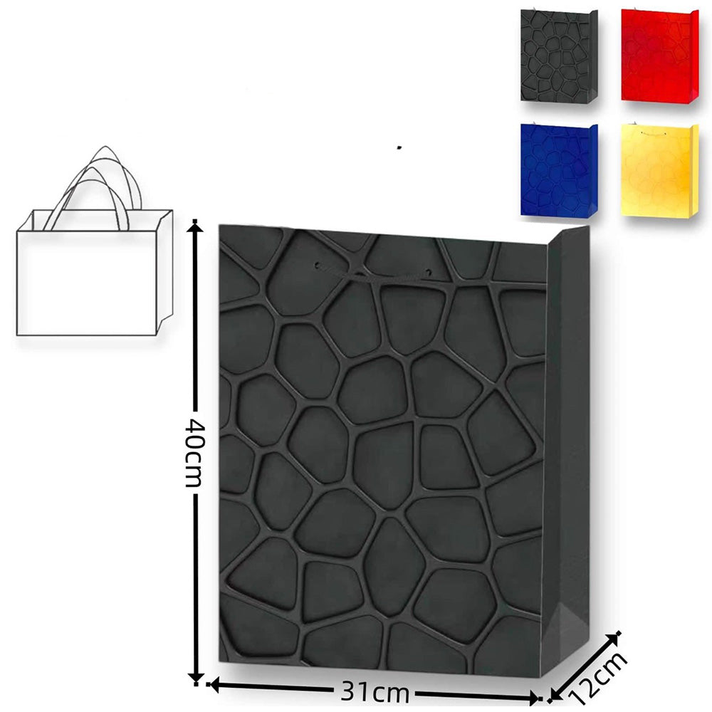 Χάρτινη Σακούλα Δώρου Μεταλιζέ 40χ31χ12 εκ 4 Χρώματα - 1 Τμχ