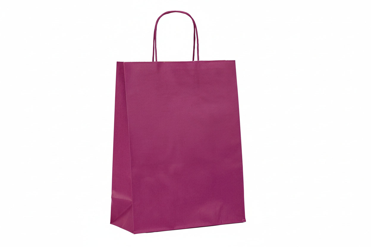 Χάρτινη Σακούλα Δώρου Μωβ 21×16×8 εκ