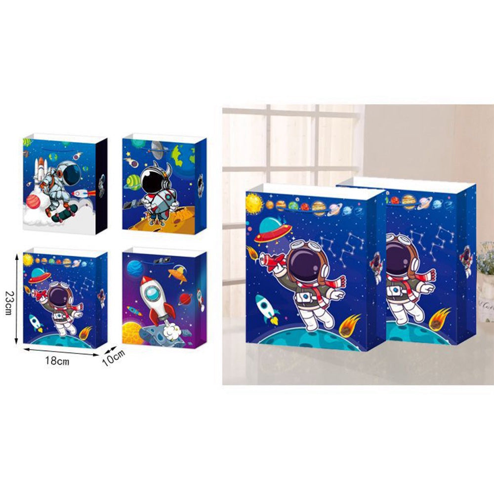 Χάρτινη Σακούλα Δώρου Space 3D 23X18X10 εκ 4 Σχέδια - 1 Τμχ