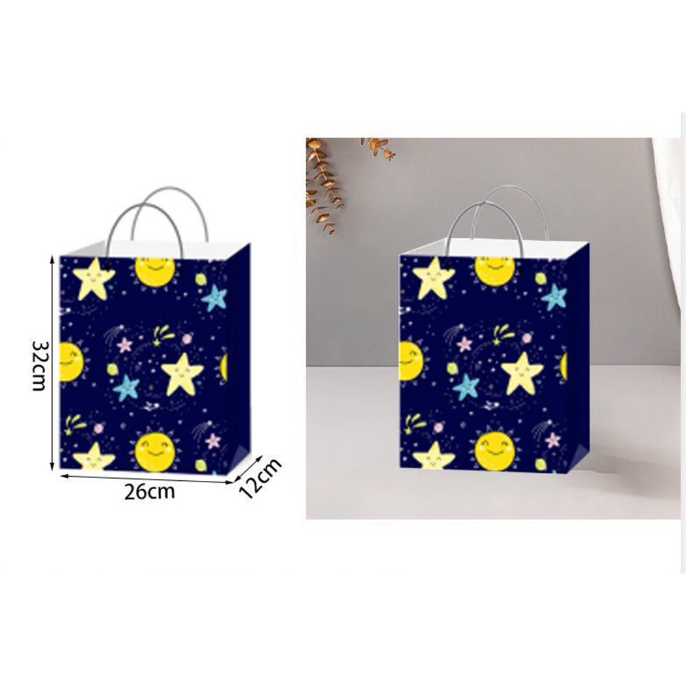 Χάρτινη Σακούλα Δώρου Συννεφάκια – Αστεράκια 32x26x12 εκ
