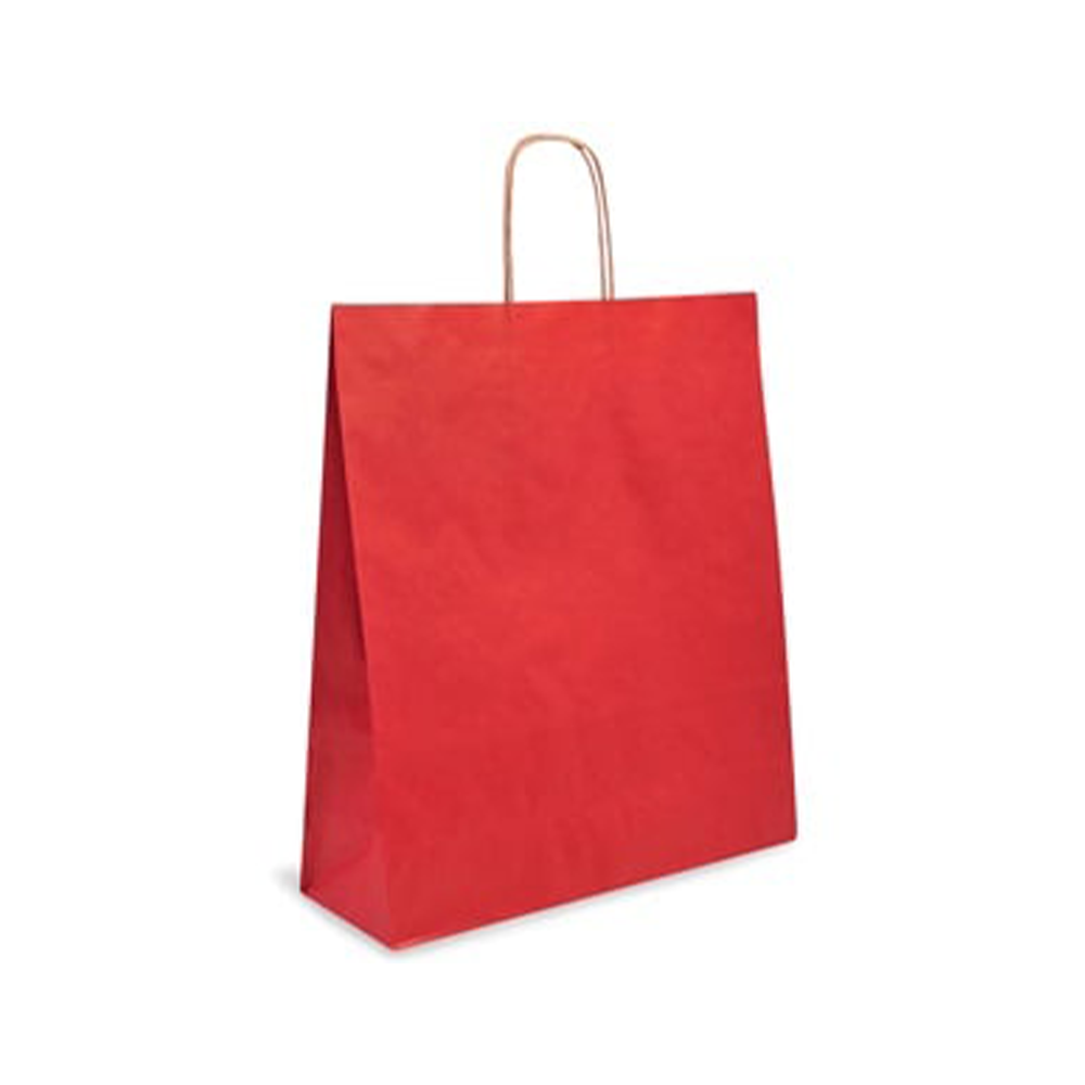 OEMΧάρτινη Σακούλα Δώρου Κόκκινη Kraft 27X22X12εκpapell.gr