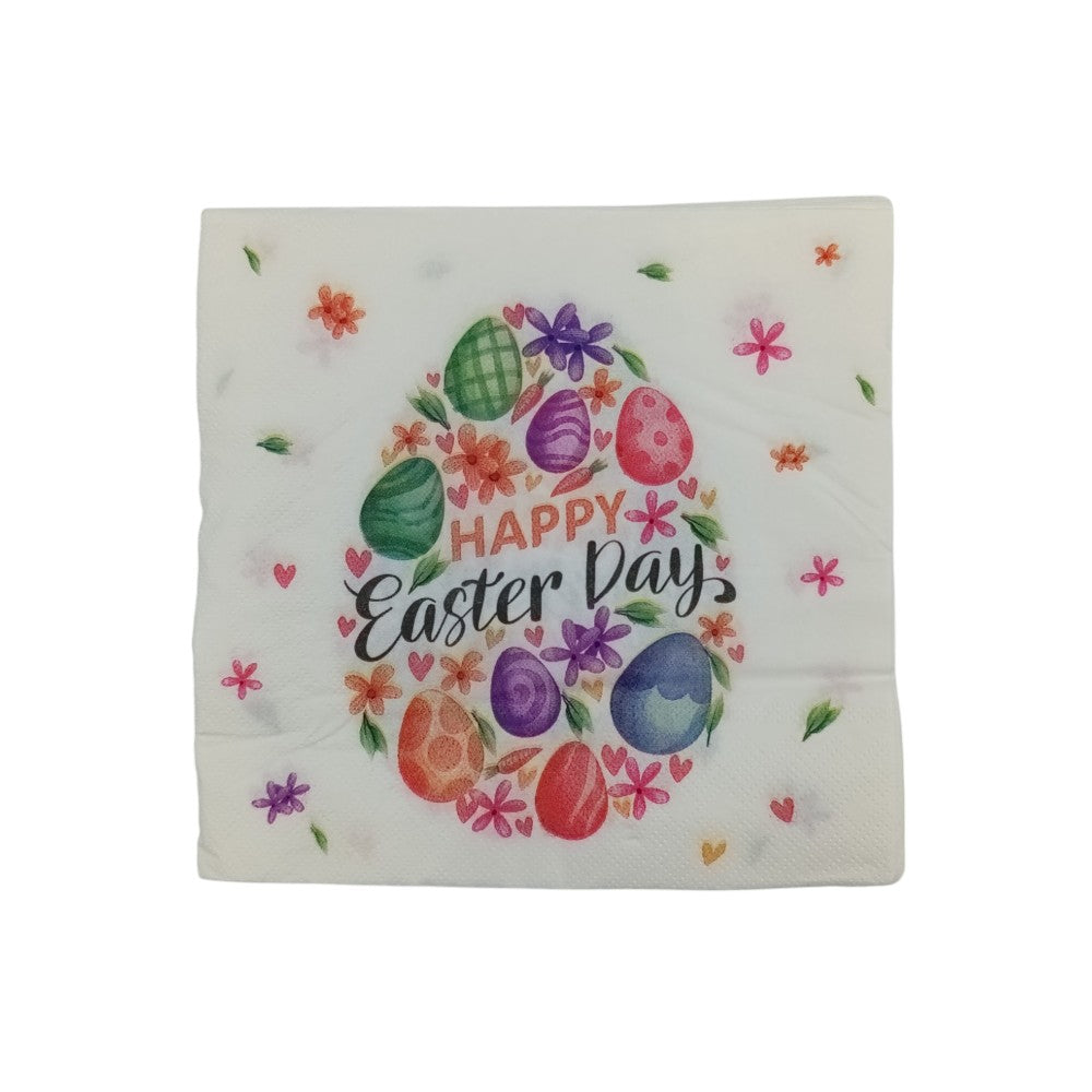 OEMΠασχαλινές Χαρτοπετσέτες Happy Easter 16.5X16.5εκ 20Τμχ 2 Σχέδιαpapell.gr