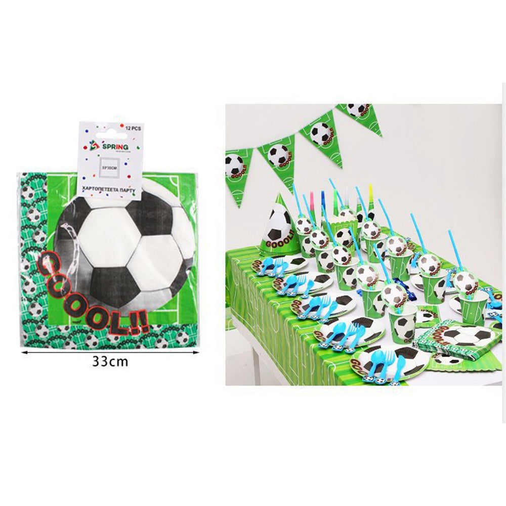Χαρτοπετσέτες Party Goal 33x33 εκ - 12 Τμχ