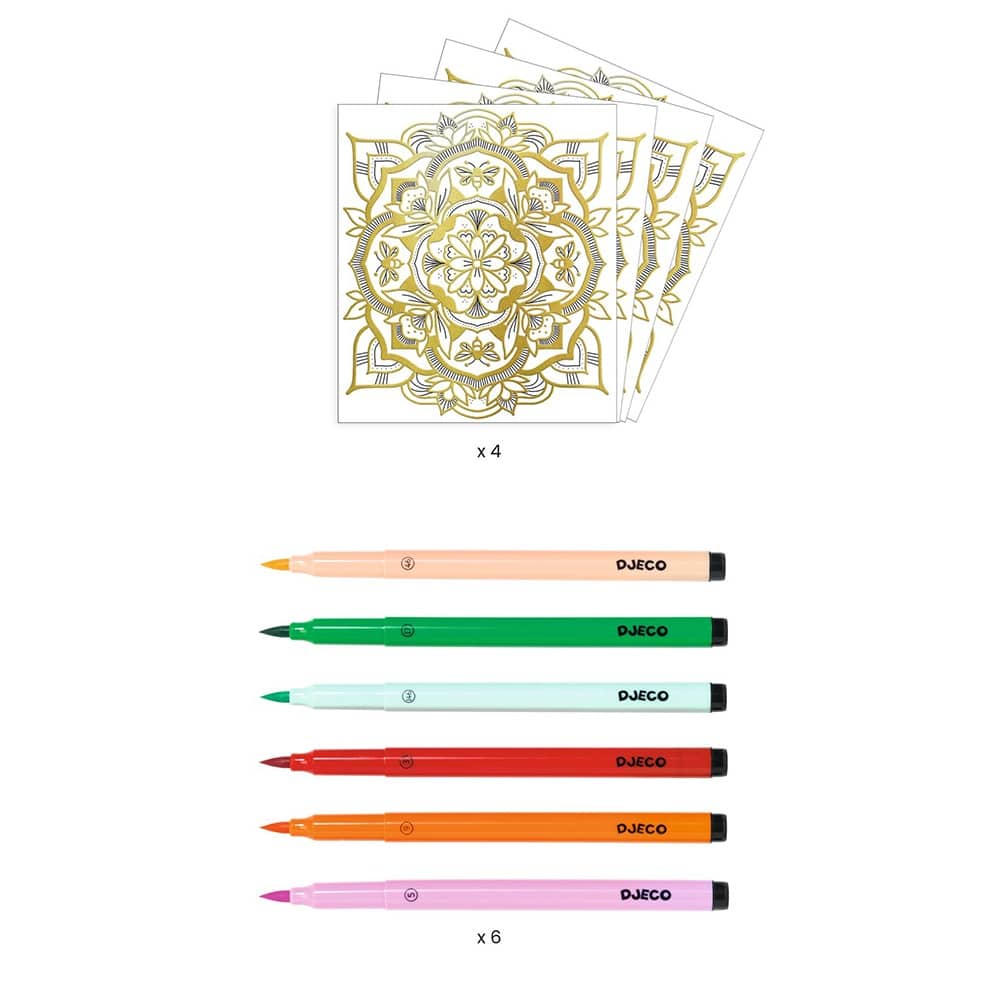 Djeco Artistic Color Ζωγραφιζω 'Μανταλα Και Λουλουδια'