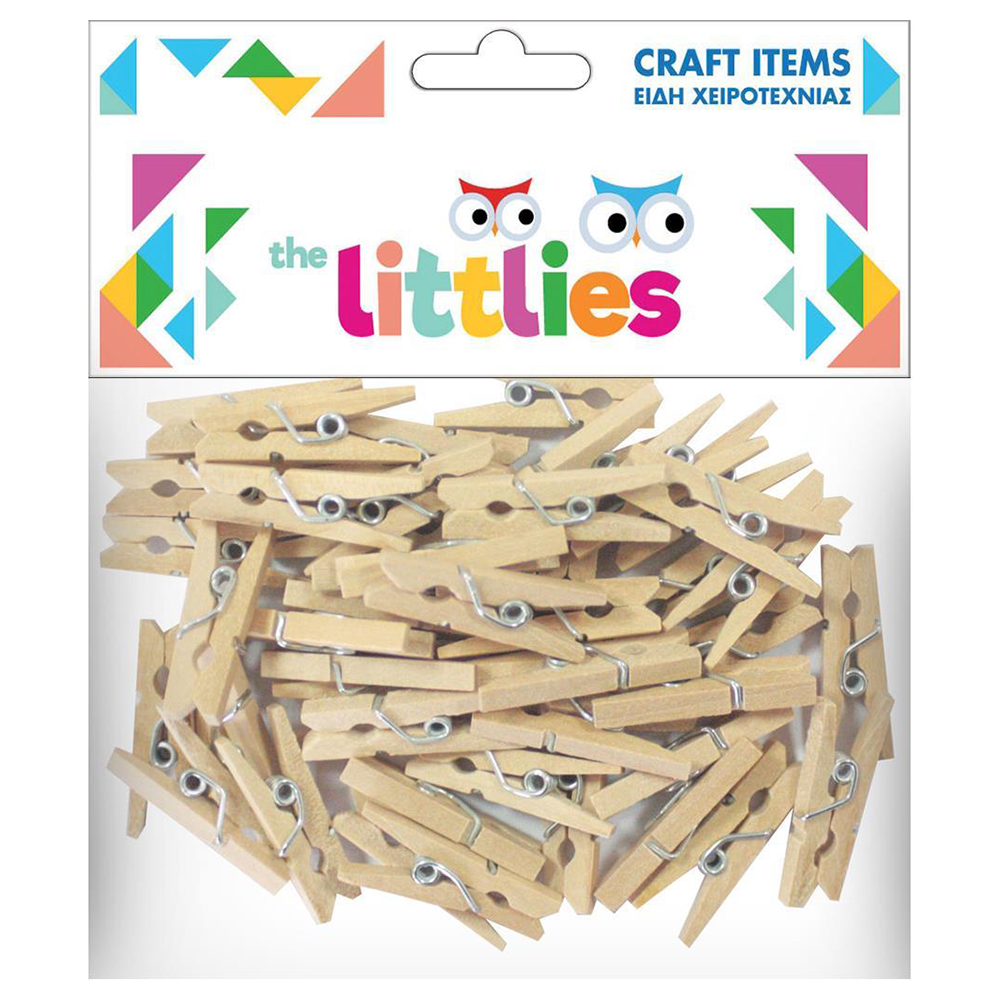 THE LITTLIESThe Littlies Ξύλινα Μανταλάκια 25mm 45 Τεμάχιαpapell.gr