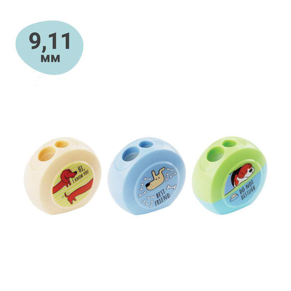 MeshuMeshu Ξύστρα Βαρελάκι Διπλή Πλαστική Best Friend  1 Τμχpapell.gr