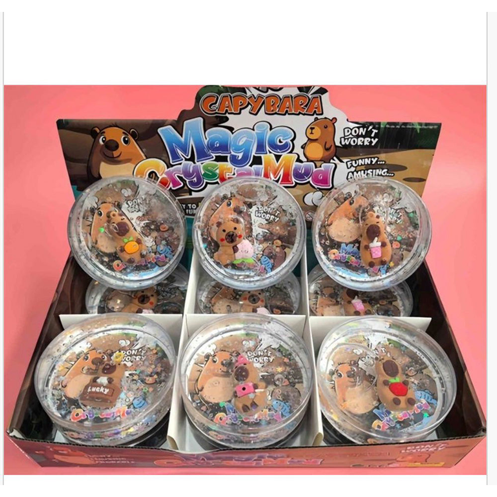 Χλαπάτσα Capybara με Φιγούρα σε Στρόγγυλο Κουτάκι
