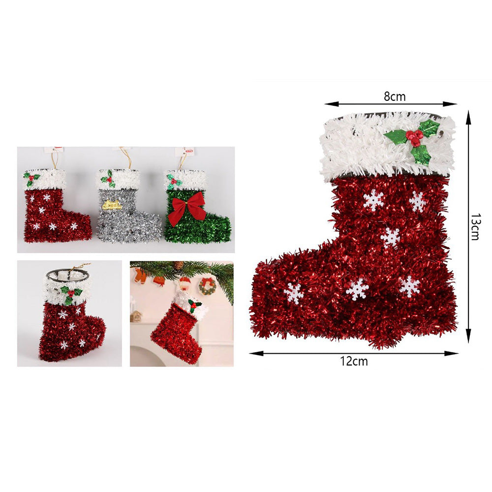 Χριστουγεννιάτικη Διακοσμητική Μπότα Κόκκινη 12X13X8εκ