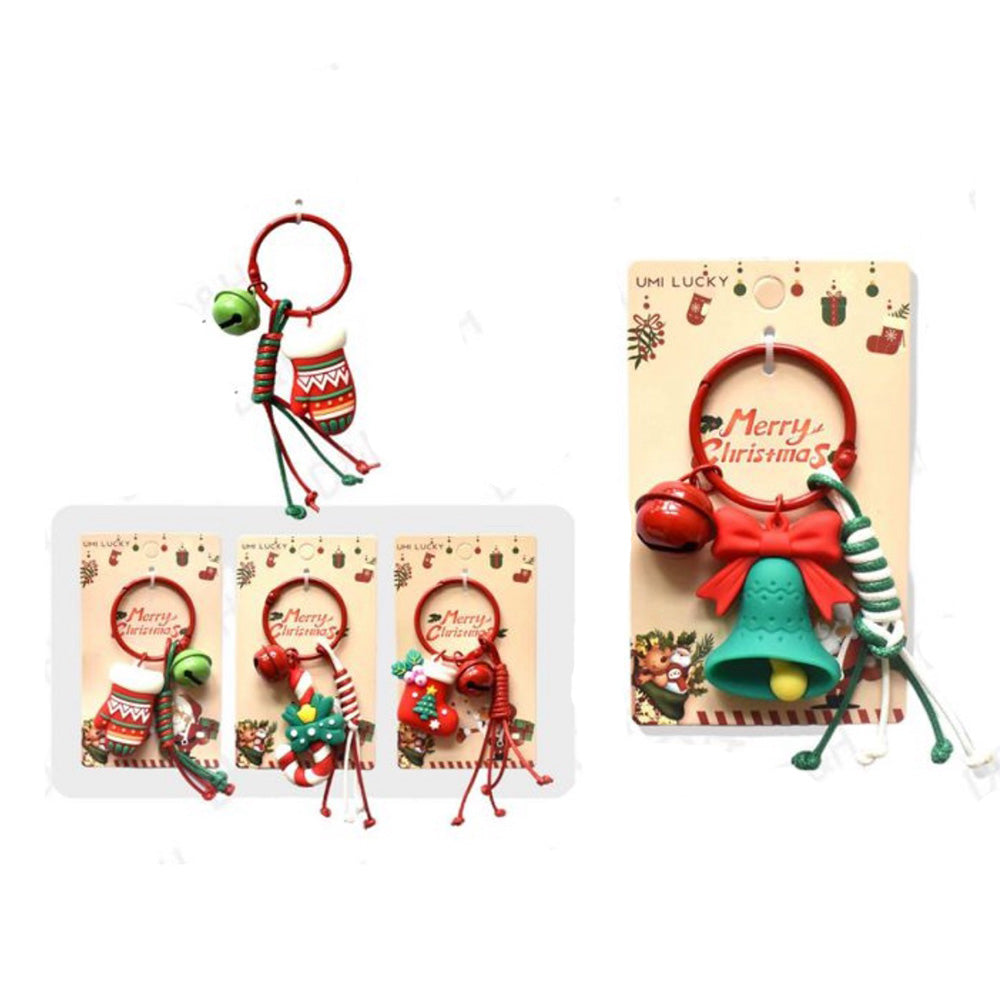 Χριστουγεννιάτικο Μπρελόκ για Τσάντα – 10εκ, 4 Σχέδια (1 Τμχ)