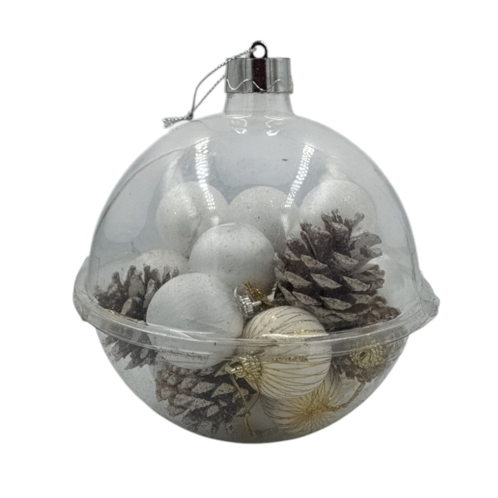 OEMΣετ Χριστουγεννιάτικες Μπάλες Και Κουκουνάρια 22Τμχ 3 Σχέδιαpapell.gr