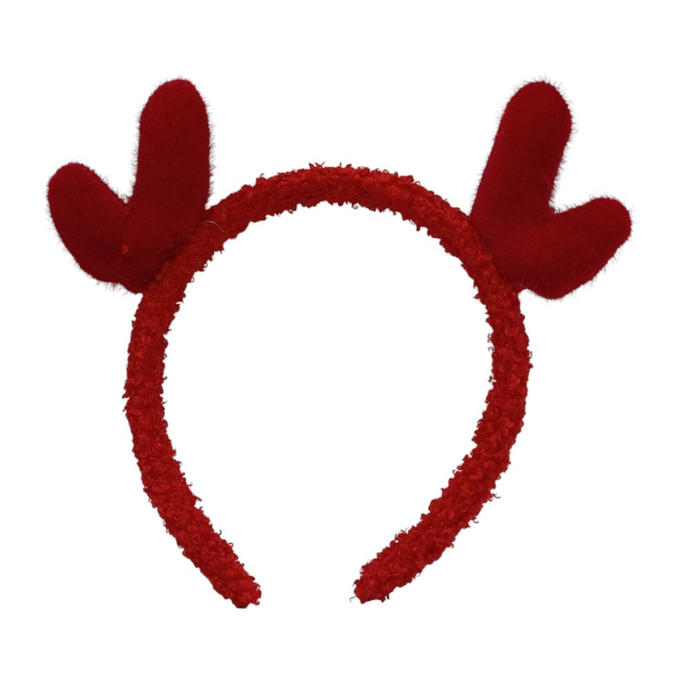 Χριστουγεννιάτικη Στέκα Τάρανδος Γούνινη Κόκκινο