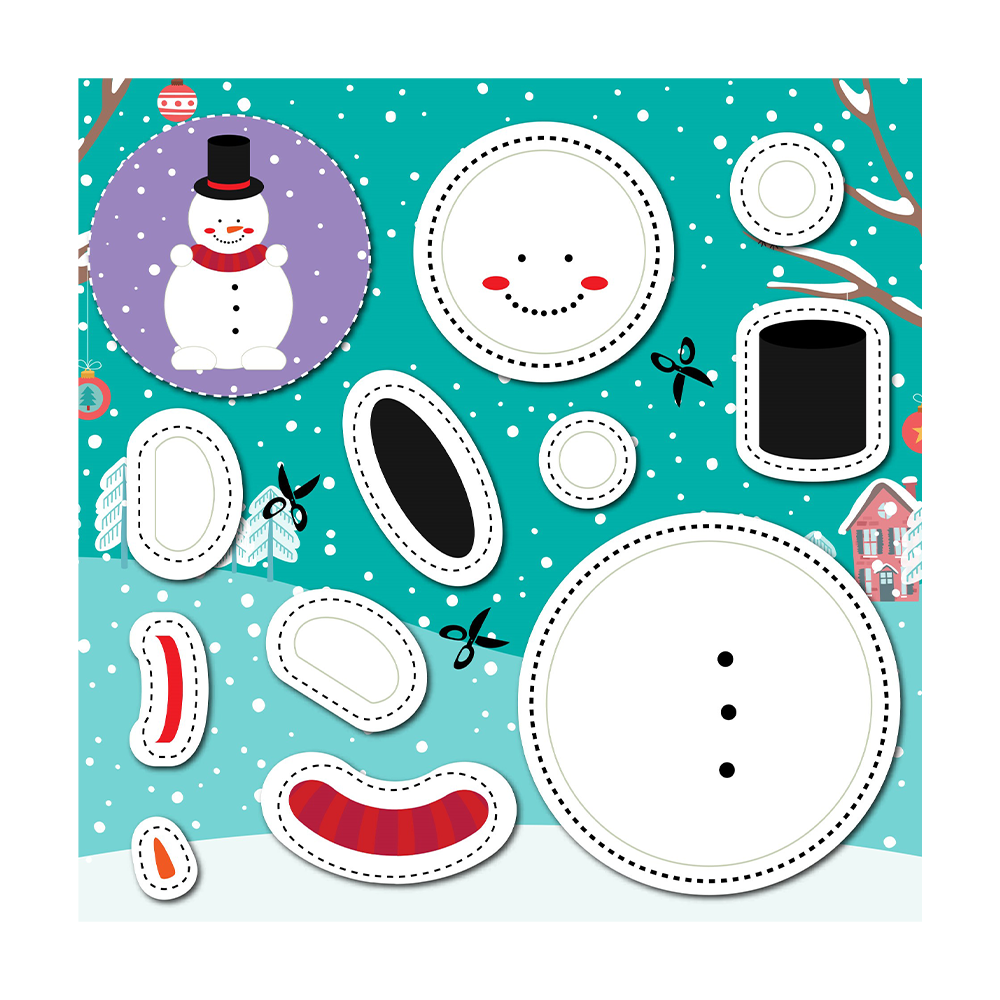 Χριστούγεννα - Ζωγραφική και χαρτοκοπτική