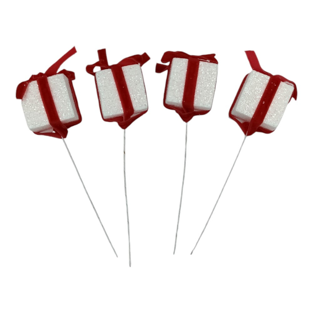 OEMΧριστουγεννιάτικα Διακοσμητικά Δωράκια Φελιζόλ 4Τμχ 12.5εκpapell.gr