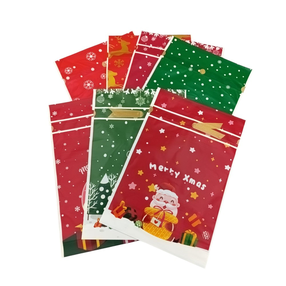 OEMΧριστουγεννιάτικη Σακούλα Δώρου Πουγκί Πλαστική 23Χ15εκ Διάφορα Σχέδια- 1 Τμχpapell.gr