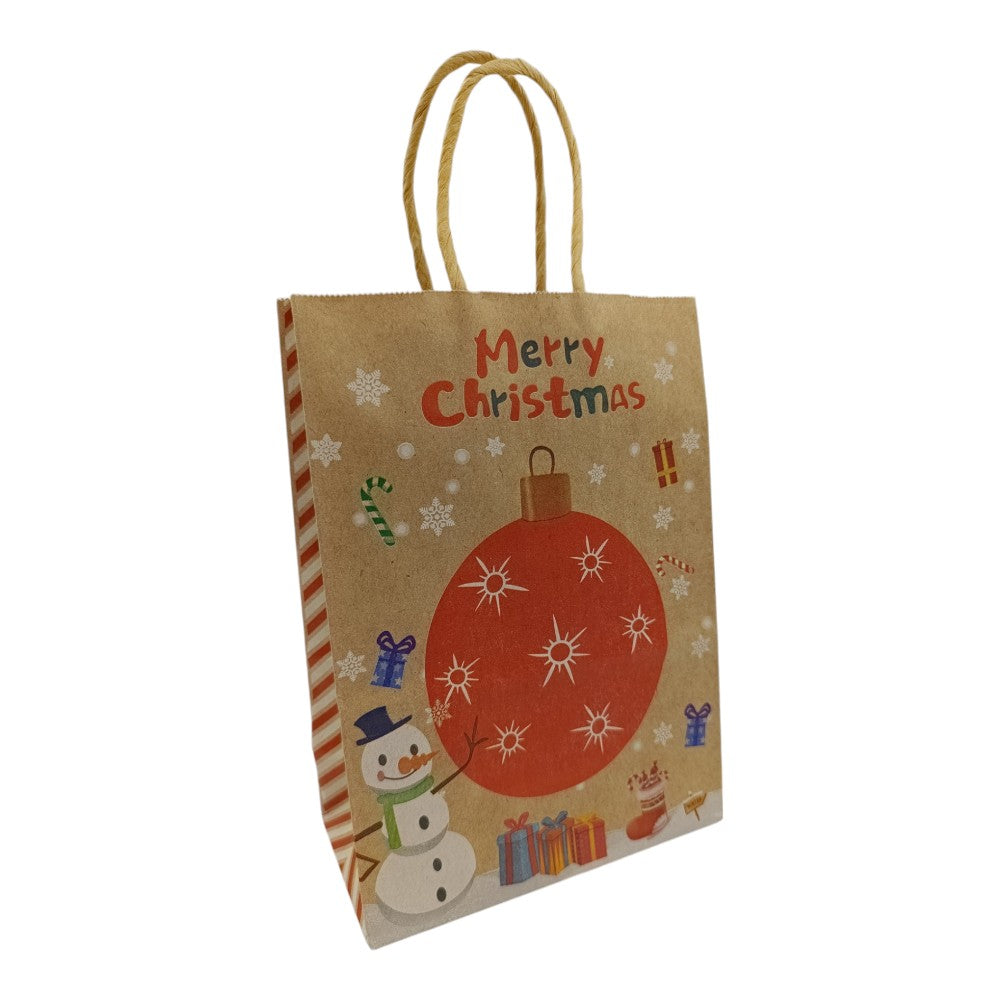 OEMΧριστουγεννιάτικη Σακούλα Δώρου Χάρτινη Craft 21Χ15Χ8εκ 4 Σχέδια- 1 Τμχpapell.gr