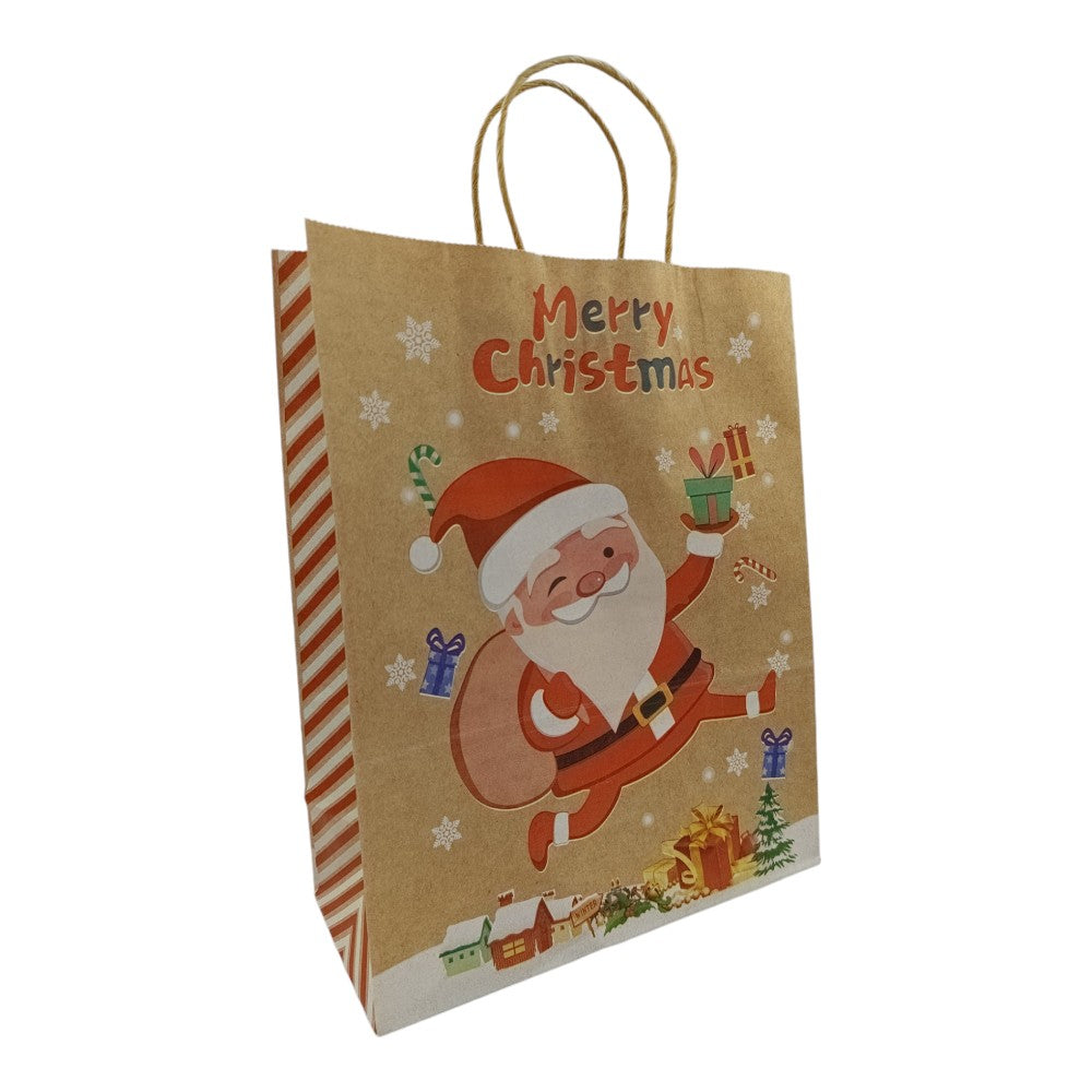 OEMΧριστουγεννιάτικη Σακούλα Δώρου Χάρτινη Craft 33Χ26Χ12εκ 3 Σχέδια- 1 Τμχpapell.gr