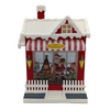 Χριστουγεννιάτικο Διακοσμητικό Σπιτάκι Santa's Workshop Με Νερό, Φως Και Μουσική 25.5Χ17.5X9.3εκ