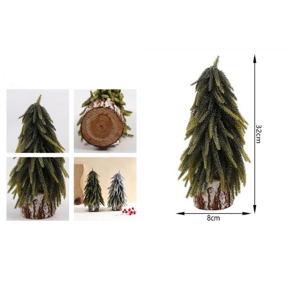 Χριστουγεννιάτικο Επιτραπέζιο Διακοσμητικό Δεντράκι 32χ8 εκ