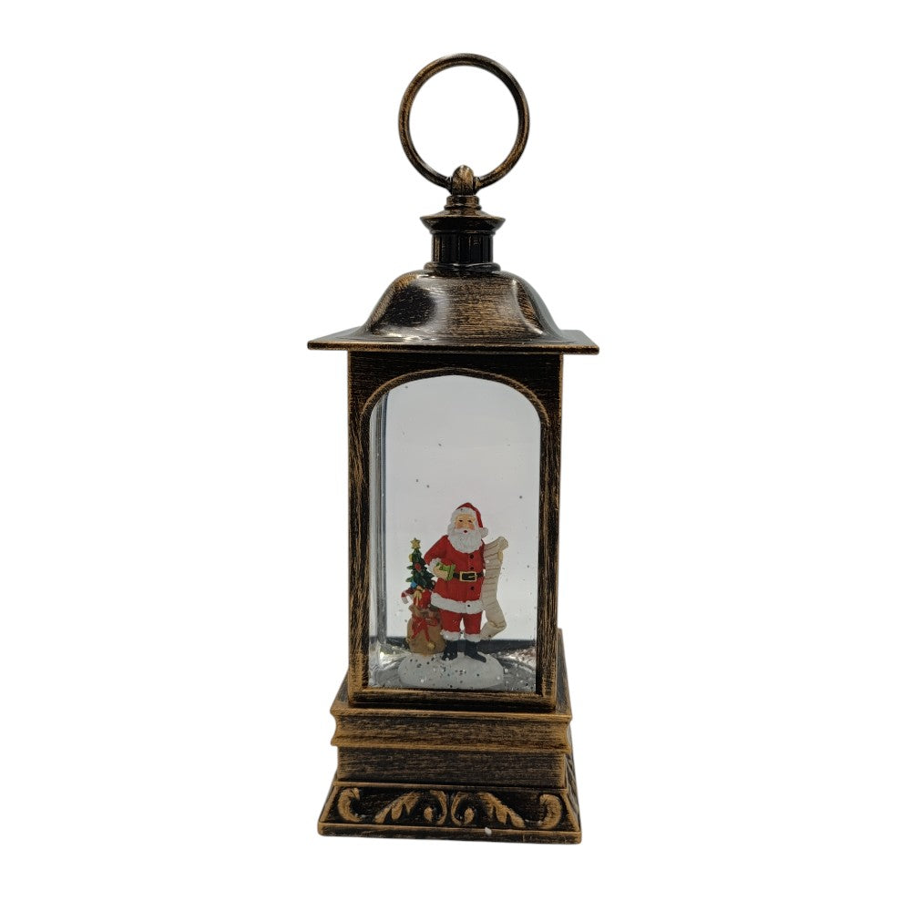 Χριστουγεννιάτικο Διακοσμητικό Φανάρι Φωτιζόμενο 9,2X9,2X23εκ Διάφορα Σχέδια - 1τμχ