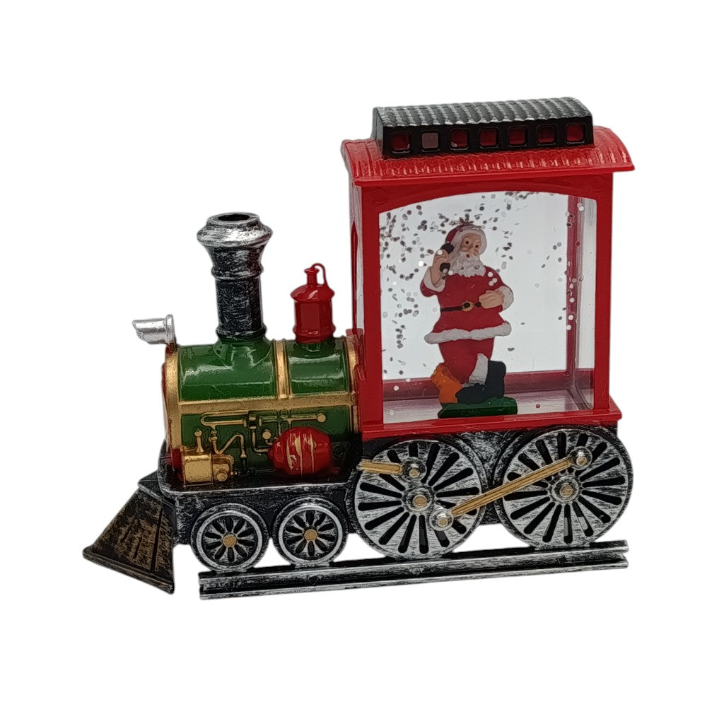 Χριστουγεννιάτικο Διακοσμητικό Φωτιζόμενο Tρένο Άγιος Βασίλης 13,5Χ5Χ11εκ Διάφορα Σχέδια - 1τμχ