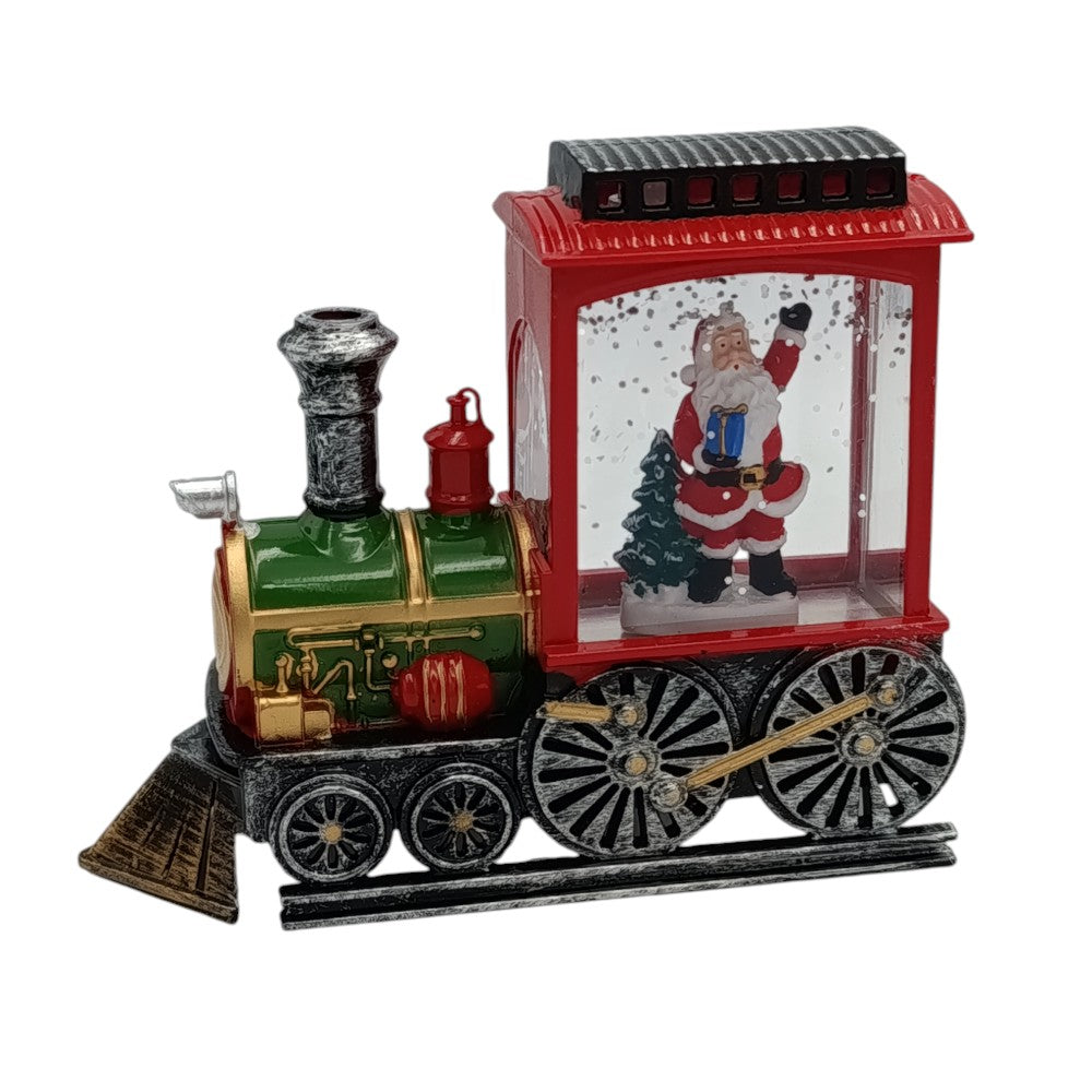 Χριστουγεννιάτικο Διακοσμητικό Φωτιζόμενο Tρένο Άγιος Βασίλης 13,5Χ5Χ11εκ Διάφορα Σχέδια - 1τμχ