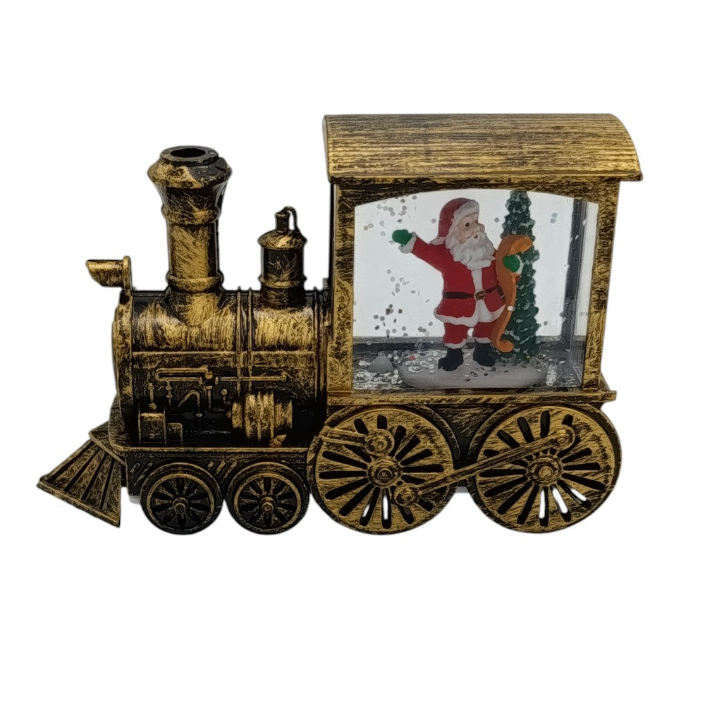 Χριστουγεννιάτικο Διακοσμητικό Φωτιζόμενο Vintage Tρενάκι 8,8Χ4,7Χ13,8εκ Διάφορα Σχέδια - 1τμχ