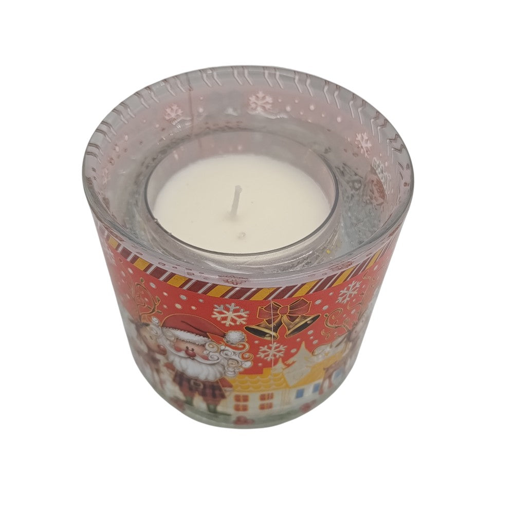 Χριστουγεννιάτικο Διακοσμητικό Κερί Με Τζελ 15,2Χ15,2Χ10,7εκ