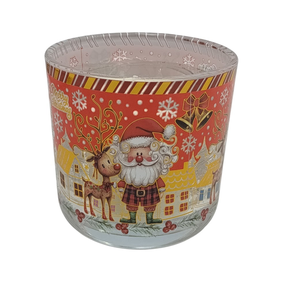 Χριστουγεννιάτικο Διακοσμητικό Κερί Με Τζελ 15,2Χ15,2Χ10,7εκ