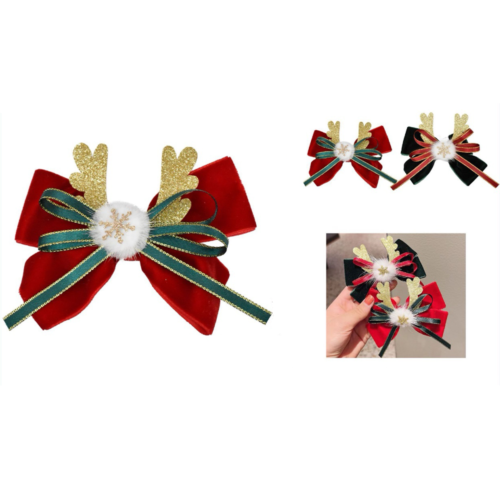 Χριστουγεννιάτικο Κλιπς Ταρανδάκι με Φιόγκο