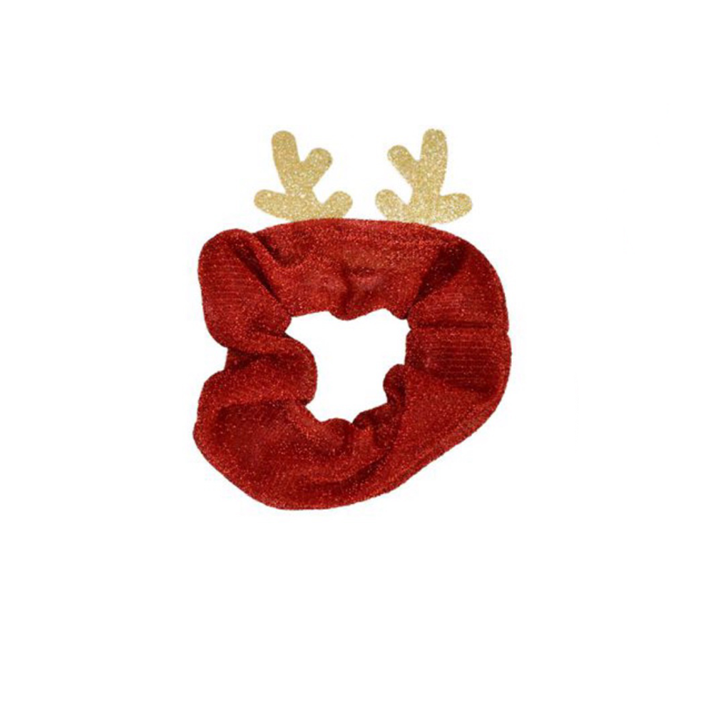 OEMΧριστουγεννιάτικο Scrunchie Μαλλιών Ταρανδάκι Με Glitterpapell.gr